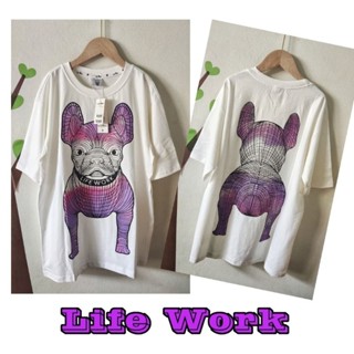 เสื้อยืดเกาหลี Life Work ผ้านิ่มๆเด้งๆ งานจริงสวยตรงปก