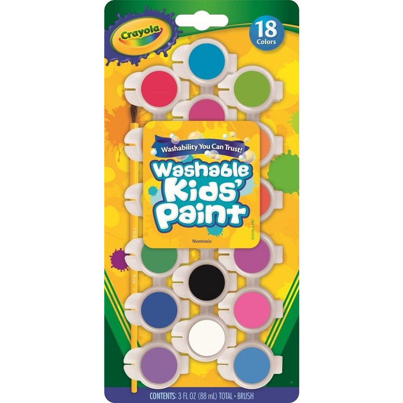 Crayola Washable Glitter Paint Great for Classroom Projects 6 Count 54-2400  - AliExpress