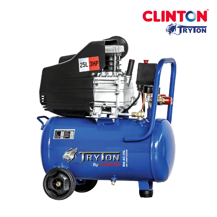 TRYTON (ไทรทัน) ปั๊มลมโรตารี่ เต็มถัง งานหนัก 3 แรงม้า  25ลิตร / 50ลิตร