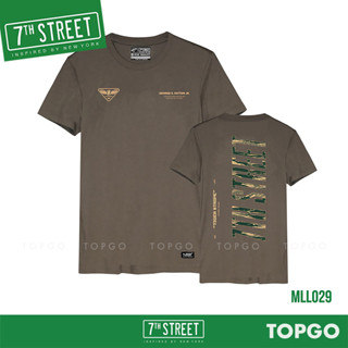 เสื้อยืด แนวสตรีท 7th Street รุ่น MILITARY LIFE ( โกโก้ ) MLL029 ของแท้