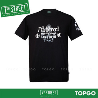 7th Street เสื้อยืด แขนสั้น แนวสตรีท รุ่น EST.1983 (ดำ) EST002 ของแท้