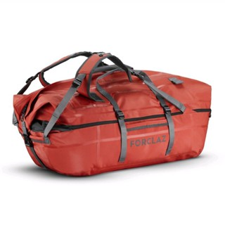 Decathlon ดีแคทลอน Forclaz กระเป๋า Duffel กันน้ำ ความจุ ( 80ลิตร ถึง 120ลิตร ) รุ่น DUFFEL 900 extend wp กระเป๋า