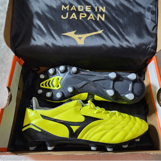 รองเท้า สตั๊ด ฟุตบอล มิซูโน่ Mizuno Morelia Neo หนังวัวแท้ ฟอกนุ่ม พิเศษ รุ่นท็อป ฟรี ของแถม ถุงผ้า + ดันทรง + กล่อง