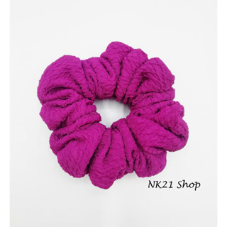 NK21 โดนัทรัดผม หนังยางรัดผม สีม่วง Purple scrunchies,Scrunchies,Scrunchy,Hair accessories,Elastic hair tie