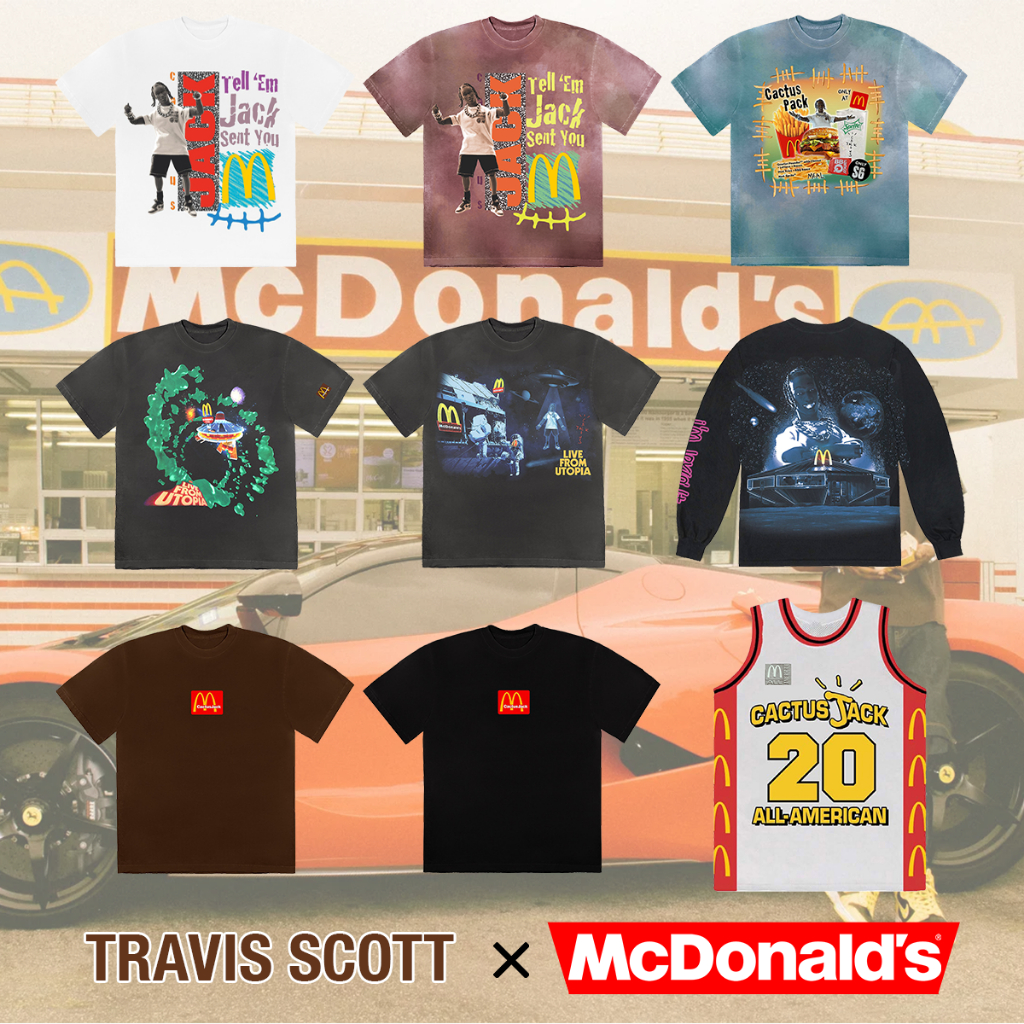 เสื้อยืดทราวิส Travis Scott x McDonald's ของแท้จาก Official 💯