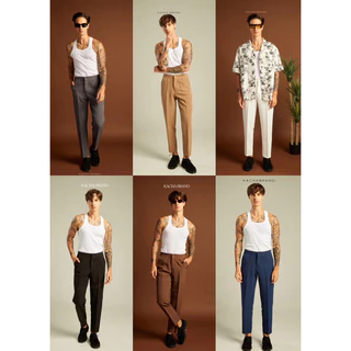 กางเกงสแล็คขาเต่อ สไตล์เกาหลี รวมทุกสี KACHA BRAND