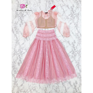 ราคาถูกที่สุด!! Widelia @ Real Set เซ็ทเสื้อตัวนอก+ซับในสายเดี่ยว+กระโปรงแสนสวย