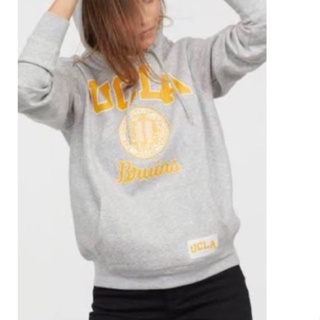 Hoodie Sweatshirt UCLA เสื้อกันหนาว สีเทา มีฮู้ด