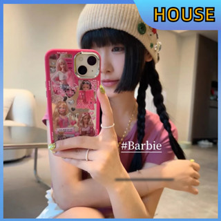 🚚เตรียมการจัดส่ง🚀เคสไอโฟน case for iphone 11 12 ตุ๊กตาบาร์บี้ กระจกเงา เคส 14 13 12 11 pro max เคสโทรศัพท์แบบแข็ง
