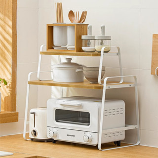 ชั้นวางคร่อม 2ขนาด วางไมโครเวฟ หม้อหุงข้าว รับน้ำหนักได้เยอะ simplehome