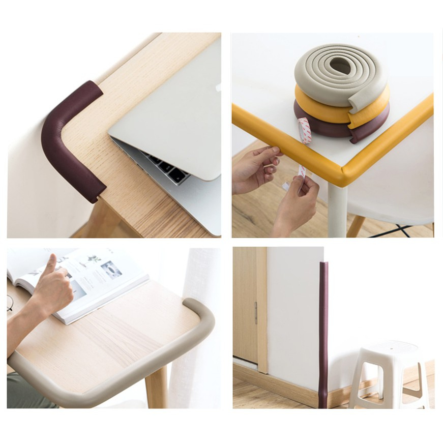 มุมโฟมกันกระแทก ยาว 2 เมตร แถม กาว โฟมกันกระแทก ฟองน้ำกันชน กันกระแทกมุมโต๊ะ โฟมกันชนมุมโต๊ะ ป้องกันเด็กเล็ก โฟมกันมุม - รูปที่ 3