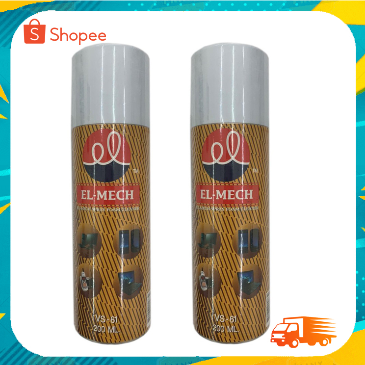 EL-MECH รุ่น VS-61สเปรย์โฟมทำความสะอาด กำจัดคราบสกปรก ได้มาตราฐาน มอก.ขนาด 200ML 1กระป๋อง