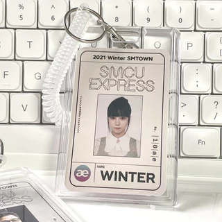 กรอบอะคริลิคใส พร้อมพวงกุญแจ ใส่บัตร ใส่การ์ด ใส่รูป ที่ใส่บัตร แนวตั้ง แนวนอน