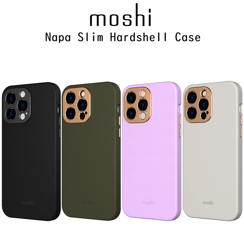 Moshi Napa Slim Hardshell Case เคสหนังกันกระแทกเกรดพรีเมี่ยมจากอเมริกา เคสสำหรับ iPhone14Pro/14Promax (ของแท้100%)