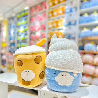 Miniso หมอนไอศกรีม,  หมอนชานมไข่มุก  GUJI GUJI ลิขสิทธิ์แท้ จาก miniso