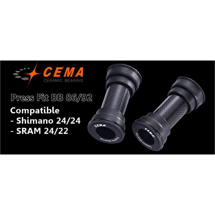 กะโหลกเซมามิก CEMA BB86-PF86-BB92 Platic cups - W86.5/92 x OD41 - Shimano / Sram GXP