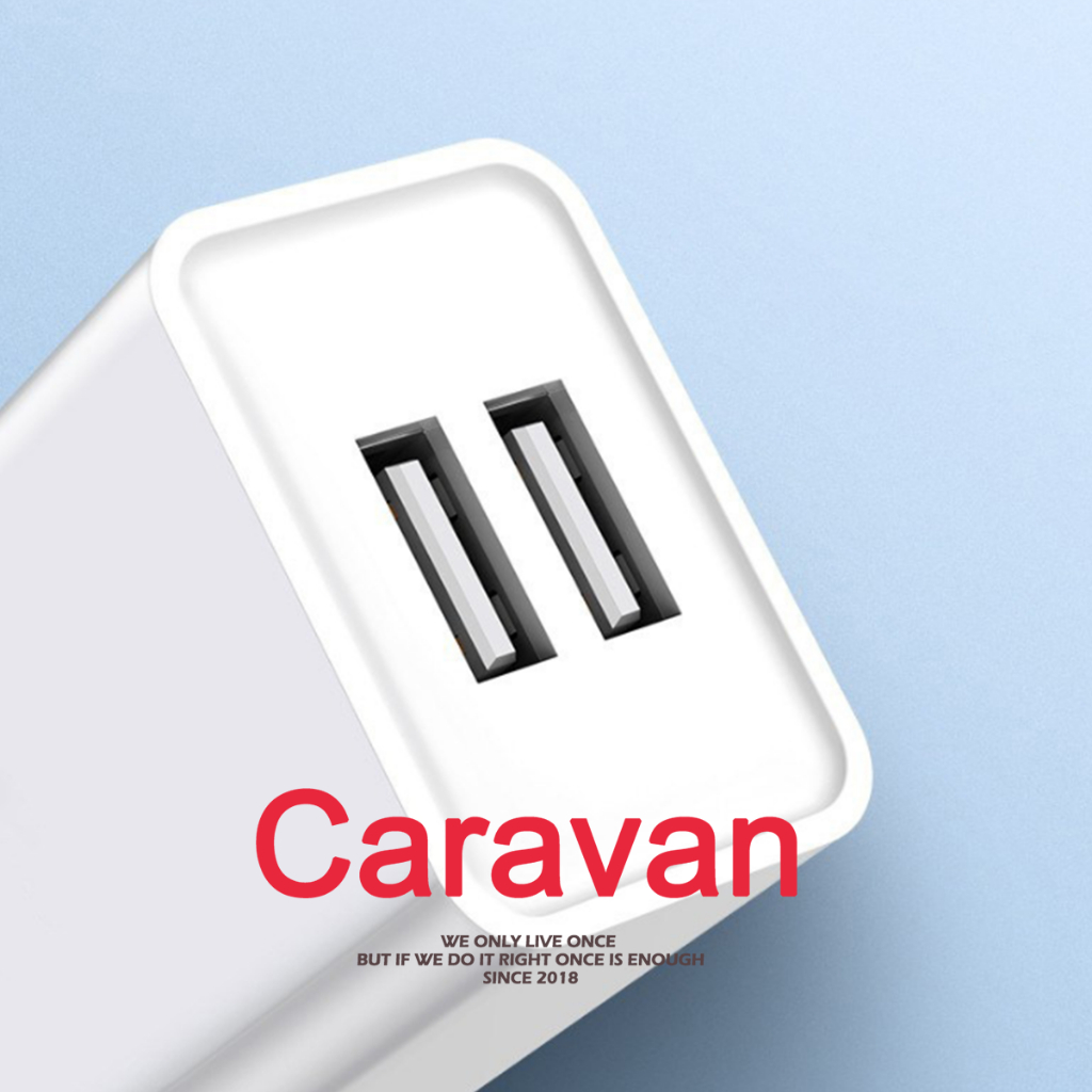 0# Caravan Crew หัวชาร์จเร็ว 2.4A (2 Ports) Fast Charging Adapter