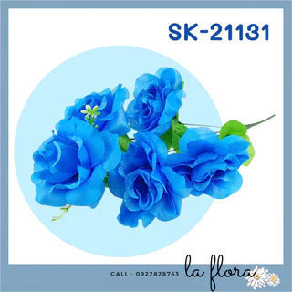 Blue flowers set เซ็ตดอกไม้สีฟ้า ดอกไม้ปลอม ดอกไม้ประดิษฐ์ ตกแต่งบ้าน ช่อดอกไม้ DIY พร๊อพถ่ายรูป