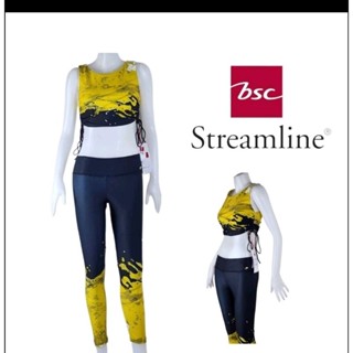 ชุดว่ายน้ำผู้หญิง BSC streamline ลดเยอะมาก(เสื้อ+กางเกง)มีซับในมีฟองน้ำกันUV