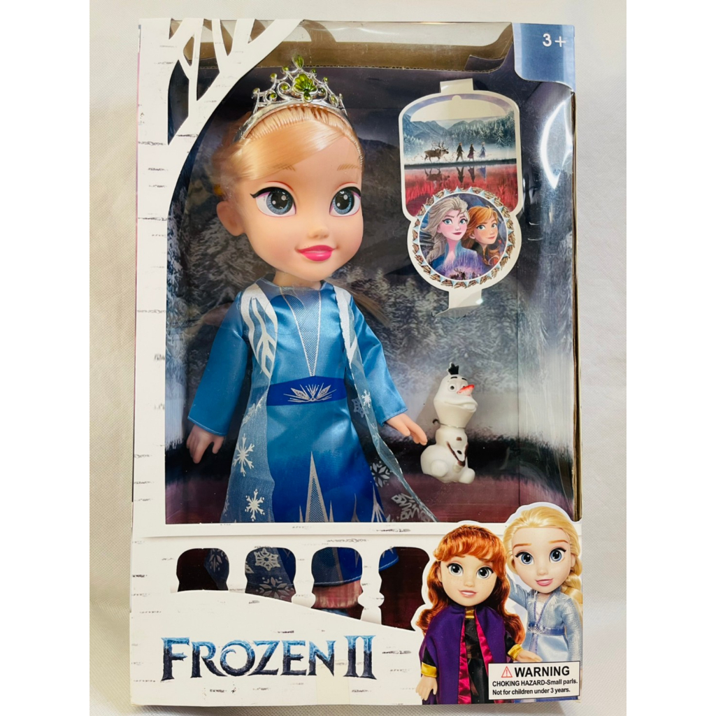 FROZEN II ตุ๊กตาเจ้าหญิงเอลซ่าสวมมงกุฏเจ้าหญิง ตุ๊กตาเจ้าหญิงหิมะ เจ้าหญิงโฟรเซ่นภาคสอง ตุ๊กตาเจ้าหญิงดิสนีย์