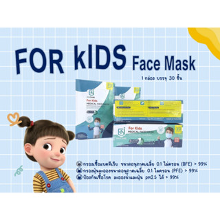 หน้ากากอนามัยเด็กและผู้หญิง30ชิ้นแมสเด็ก/ผู้หญิงENICARE FACE MASK For Kids and Women30ชิ้น/กล่อง