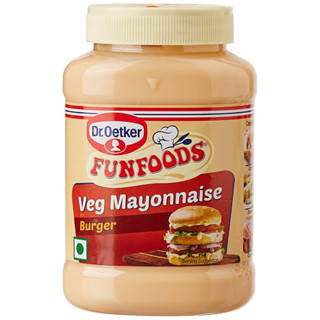 Dr. Oetker FunFoods burger  veg Mayonnaise | FunFoods mayonnaise 250g mfg date 2june 2023 use by 2dec 2023