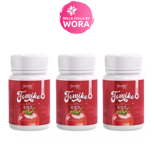 [3 กระปุก] Tomiko Gluta กลูต้ามะเขือเทศ โทมิโกะ [15 แคปซูล/กระปุก]