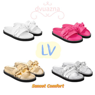 แบรนด์ใหม่ 100% ของแท้ LOUIS VUITTON / LV Sunset Comfort รองเท้าแตะแบน