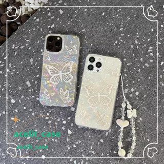 ❤️ส่งของขวัญ❤️ เคสไอโฟน 11 12 13 14 Pro Max เลเซอร์ ผีเสื้อ ความนิยม เรียบง่าย แฟชั่น Case for iPhone สไตล์วรรณศิลป์