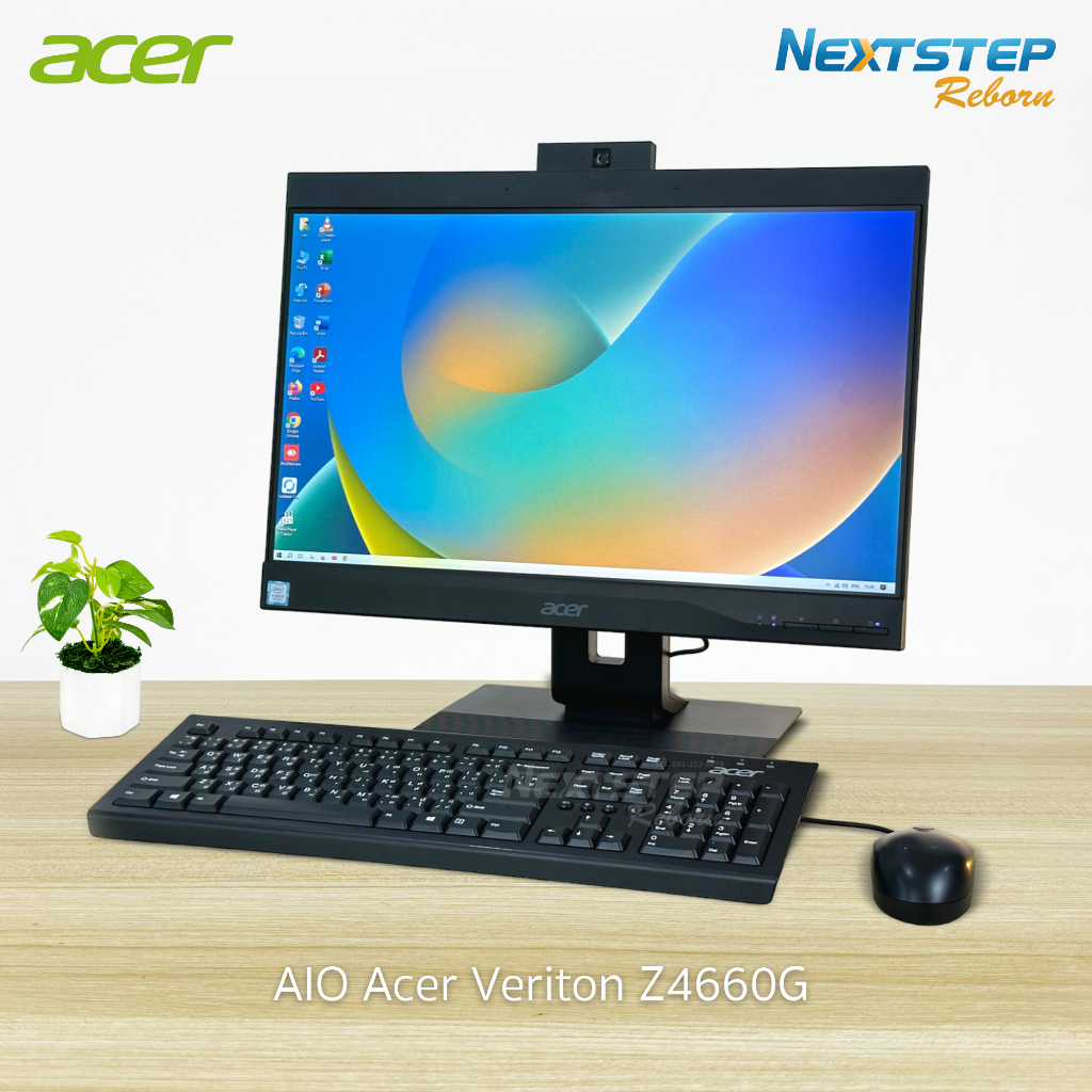 ออลอินวัน Acer Z4660G Core i5 gen9 Ram 8G SSD128G จอ 21.5 FHD, IPS คอมทำงาน คอมออฟฟิศ คอมโรงเรียน