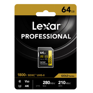 Lexar 64GB SDXC Professional 1800x (280MB/s)