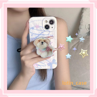 🎁ส่งของขวัญ🎁เคสไอโฟน สำหรับ 11 13 for iPhone Case 14 12 Pro Max เรียบง่าย น่ารัก พร้อมขาตั้ง กันกระแทก ปกป้อง เคสโทรศัพท