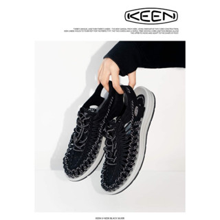 ของแท้ KEEN UNEEK Mens BLACK/SILVER US8.5 / UK 7.5 / EU41 / JP26.5