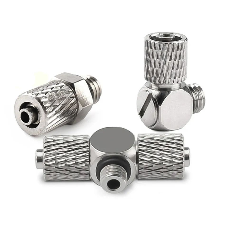 Fitting Mini connector Male Thread Mini Pneumatic Pipe Connector Screw Through Quick Fitting Fast Twist Joint For RC