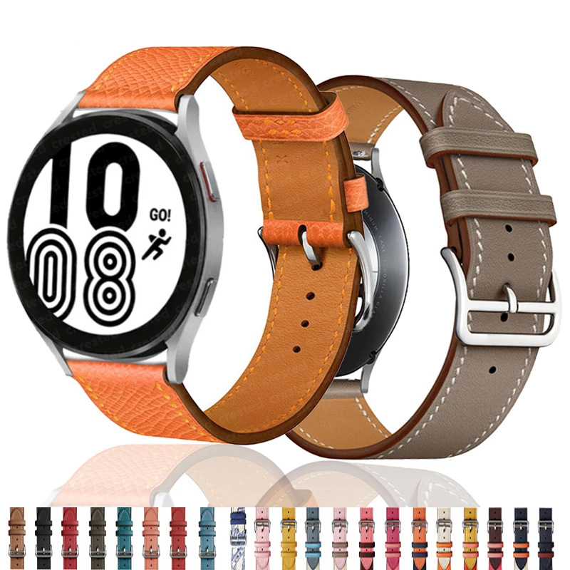 สายนาฬิกาสำหรับ Samsung Galaxy, Amazfit GTS/GTS 2, Huawei Watch สายนาฬิกาหนังแฟชั่น 20mm 22mm Universal