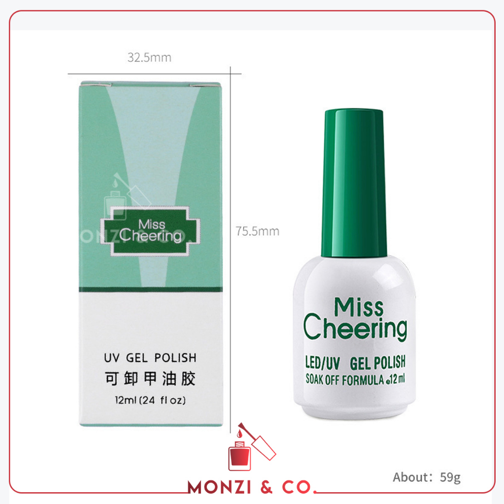 กาวเจลติดเล็บปลอม (อบ) Miss Cheering ติดได้ทั้ง PVC และ อะไหล่ติดเล็บ ไร้ฟองอากาศ ไม่เป็นคราบเหลือง