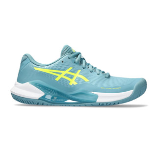 Asics รองเท้าเทนนิสผู้หญิง Gel-Challenger 14 | Gris Blue/Safety Yellow ( 1042A231-400 )