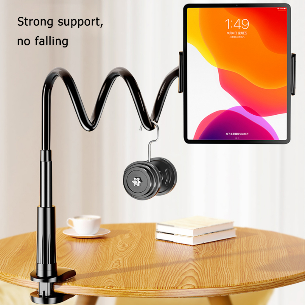 Phone Holder ไอแพด ขาจับมือถือ ที่หนีบสมาร์โฟน แท่นวางไอโฟน แบบหนีบ stand holder ที่หนีบโทรศัพท์หัวเตียง For iPad 80cm รูปที่ 8