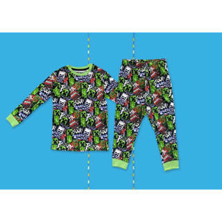 ✅ [4Y] Minecraft Pyjamas Set ชุดนอนเด็ก มายคราฟ