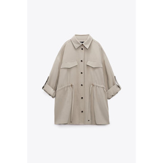 ZARA Over size shirt เสื้อเชิร์ตสีเบจ