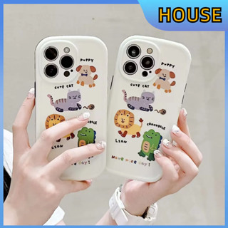 💲คูปองเคลม💲เคสไอโ case for iphone 11 12 สัตว์การ์ตูน เคส 14 13 12 11 pro max ปกป้องอย่างเต็มที่และทนทาน