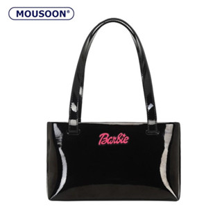 MOUSOON Barbie bag  ตุ๊กตาบาร์บี้ กระเป๋าสะพายไหล่มันวาว กระเป๋าสะพายผู้หญิง ดีไซน์เฉพาะ กระเป๋าถือ แนวนอน รักแร้ บาแกตต์