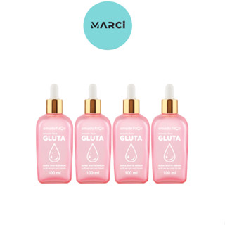 [4 ขวด] Amado Face Gluta Aura White Serum (100 ml.) อมาโด้ เฟซ กลูต้า ออร่า ไวท์ เซรั่ม