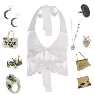 New #สินค้าใหม่ ✨! พร้อมส่ง !! Halter tops เสื้อคล้องคอ เสื้อผูกคอ