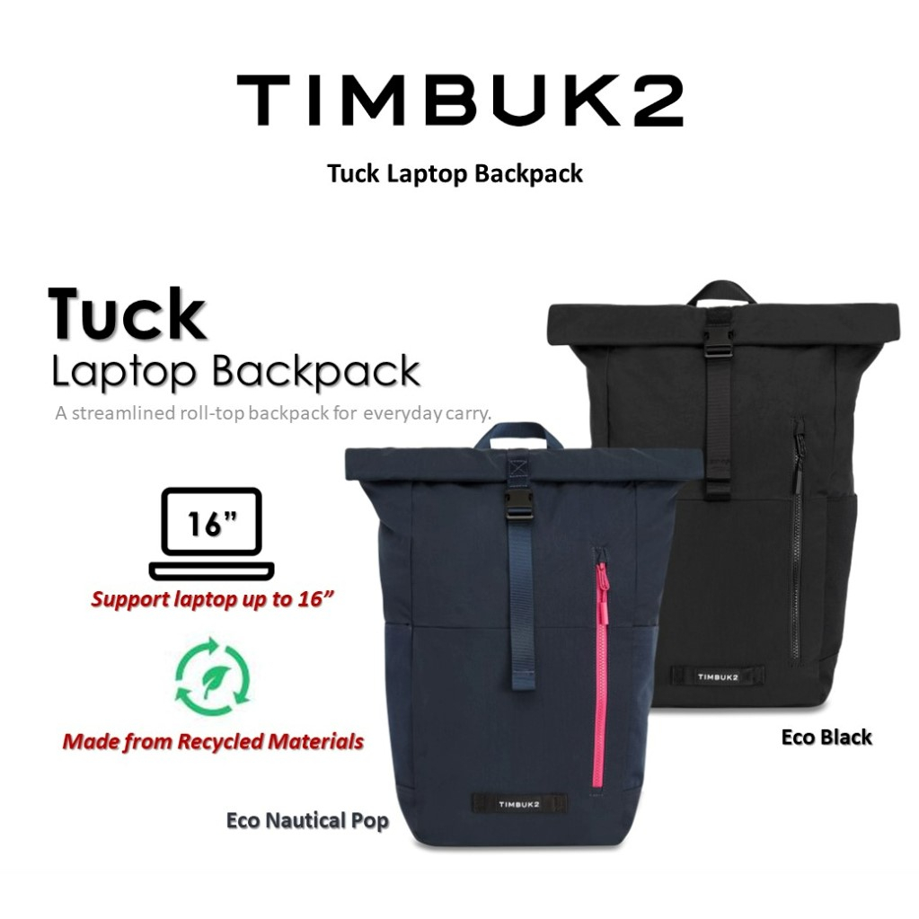 Timbuk2 Tuck Laptop Backpack ECO - OS (1029-3) | กระเป๋าเป้ กระเป๋าคอมพิวเตอร์ 16 นิ้ว กระเป๋าสะพายหลัง
