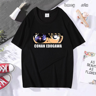 Detective Conan Anime ตาของโคนันพิมพ์ลายเสื้อยืดสุดหล่อ