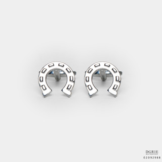 Horseshoe Silver Cufflinks - กระดุมข้อมือรูปเกือกม้าสีเงิน