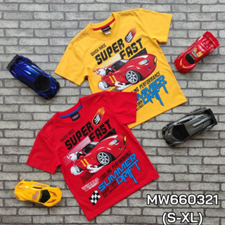 เสื้อยืดเด็กชาย แบรนด์แท้ Wheel&amp;Wing สำหรับเด็กไม่เกิน12ปี MW660321 (S-XL)