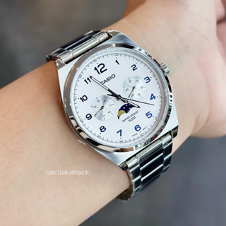 🎁CASIO STANDARD MTP-M300D-7A หน้าปัดขาว ของแท้ 100% พร้อมส่ง ประกัน 1 ปี