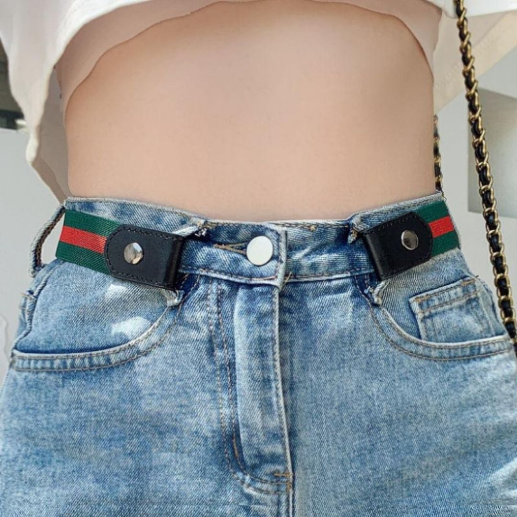 [W0096] เข็มขัดปรับเอวกางเกง ยางยืด ปรับสายได้  สไตล์วินเทจ Belts ใส่ได้ทั้งผู้ชายผู้หญิง - รูปที่ 4